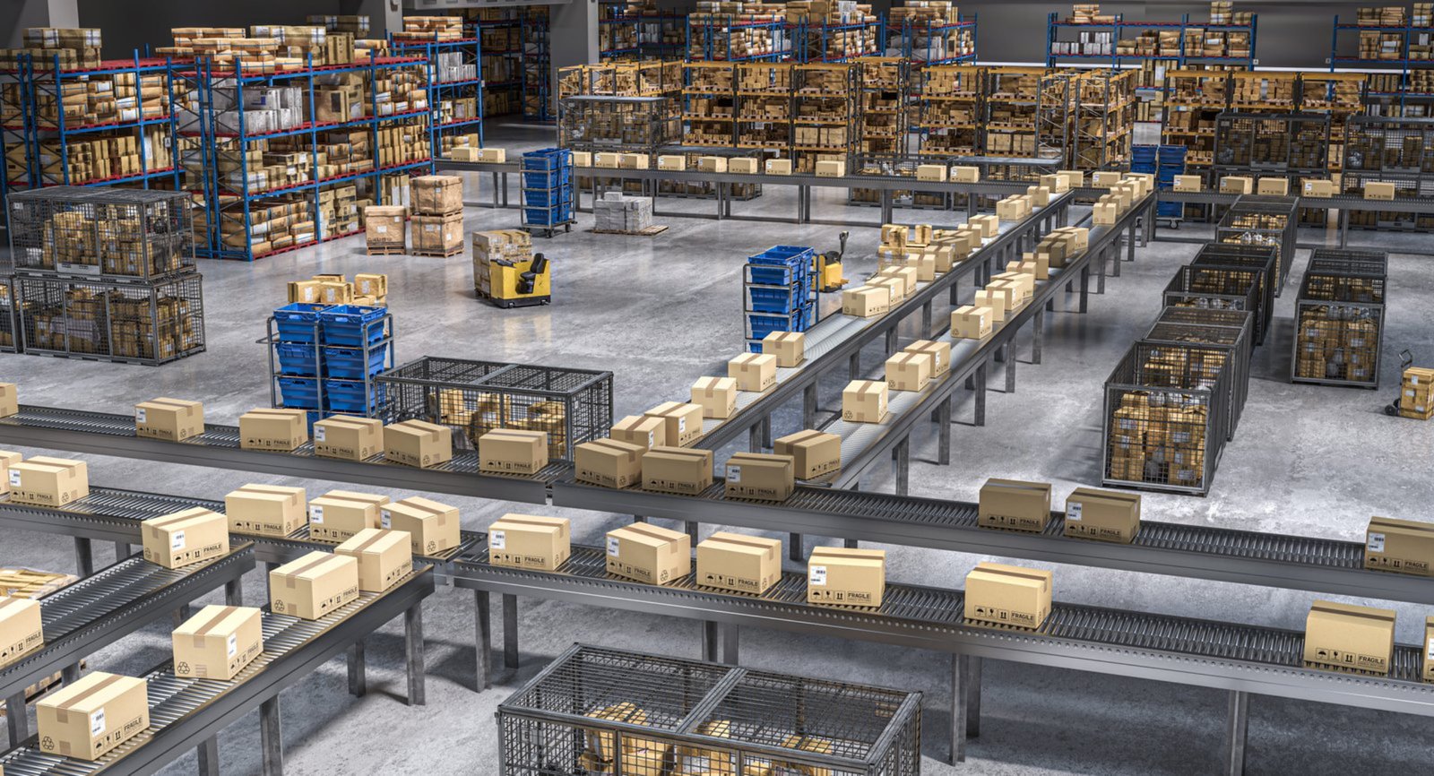 Smart factory automation supported by conveyor material flow