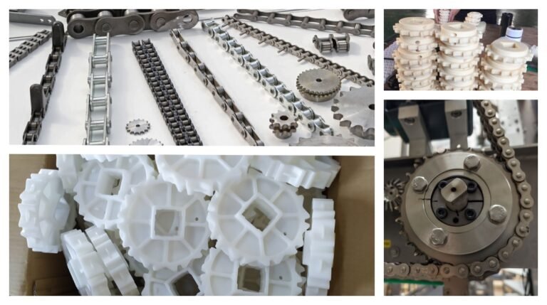 Which material is used for sprockets?